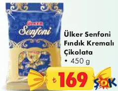 ÜLKER SENFONİ FINDIK KREMALI ÇİKOLATA 450 G - BAYRAM ŞEKERİ/ÇİKOLATASI